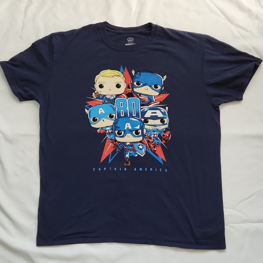 Marvel Blue Short Sleeve Superhero Tee
